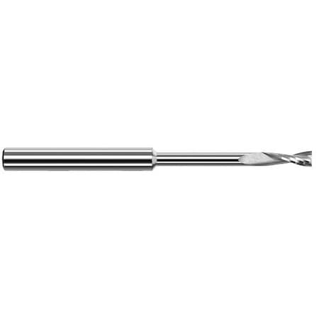 Harvey Tool 1/8 in. Cutter dia. x 3/8 in. x 1-1/4 Reach Carbide Square Upcut End Mill for Plastic, 2 Flutes 748108